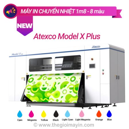Máy in chuyển nhiệt 1m8 Atexco Model X Plus 8 màu