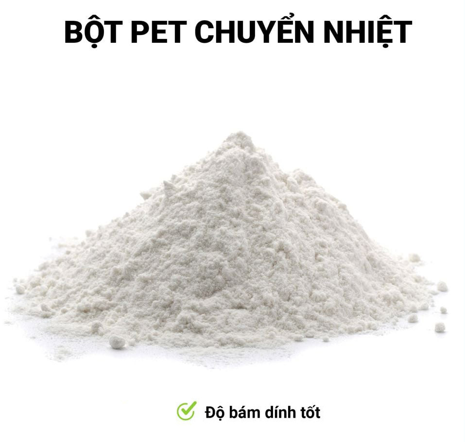 bột pet tăng độ bám dính tốt - mayinchuyennhiet.com